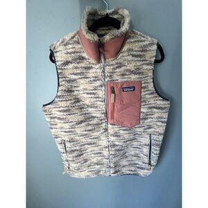 Vintage Patagonia Classic Retro-X Fleece Vest Space Dye Oatmeal Women’s XL